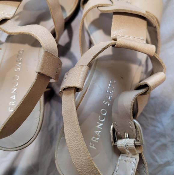 FRANCO SARTO MOPED tan Leather Sandal womens 7.5. - Picture 7 of 12